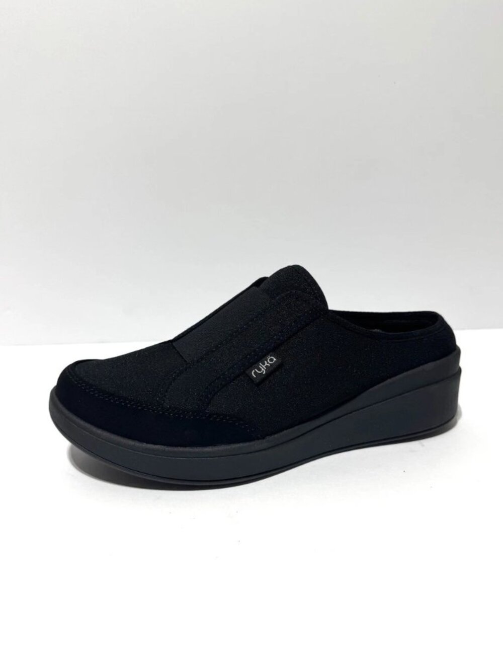 Ryka Womens Lounge Slip On Black Size 6W